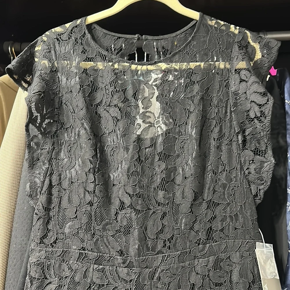 Black Wide Leg Jumpsuit - Picture 4 of 6